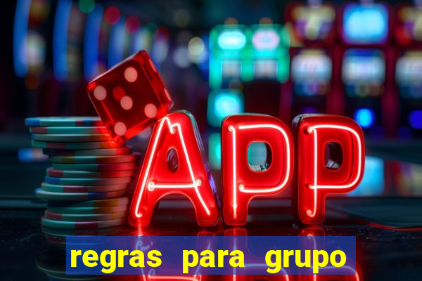 regras para grupo de futebol no whatsapp